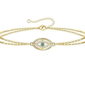 Gold Evil Eye Bracelet